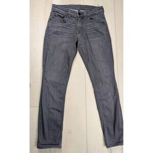 Paige Federal Light Wash Gray Denim Stretch Casual Jeans Mens 30x29 Made in‎ USA